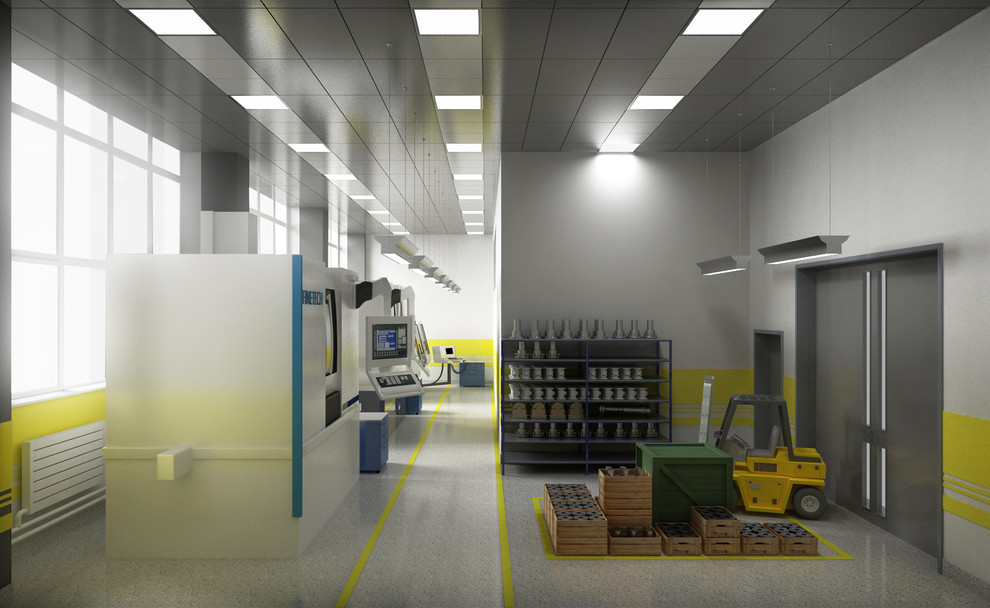 Промышленный дизайн цехов и лаборатории в НИМИ имени В. В. Бахирева