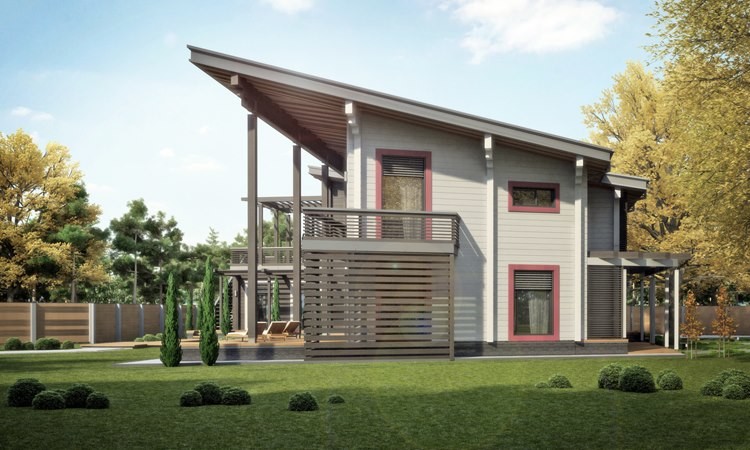 Современный деревянный дом