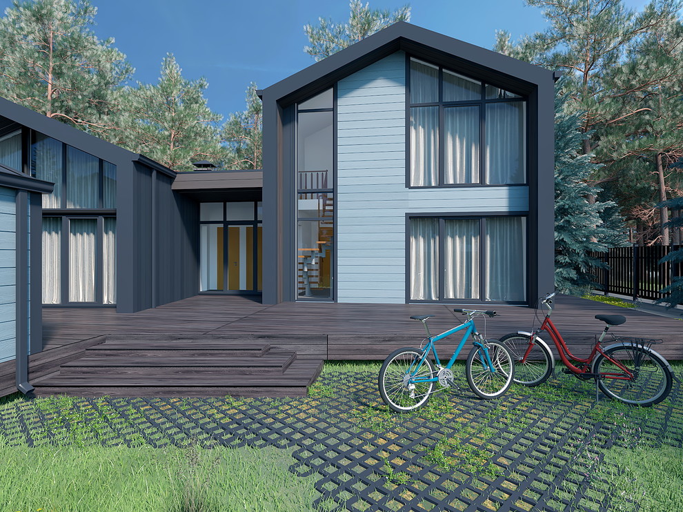 Дом из павильонов