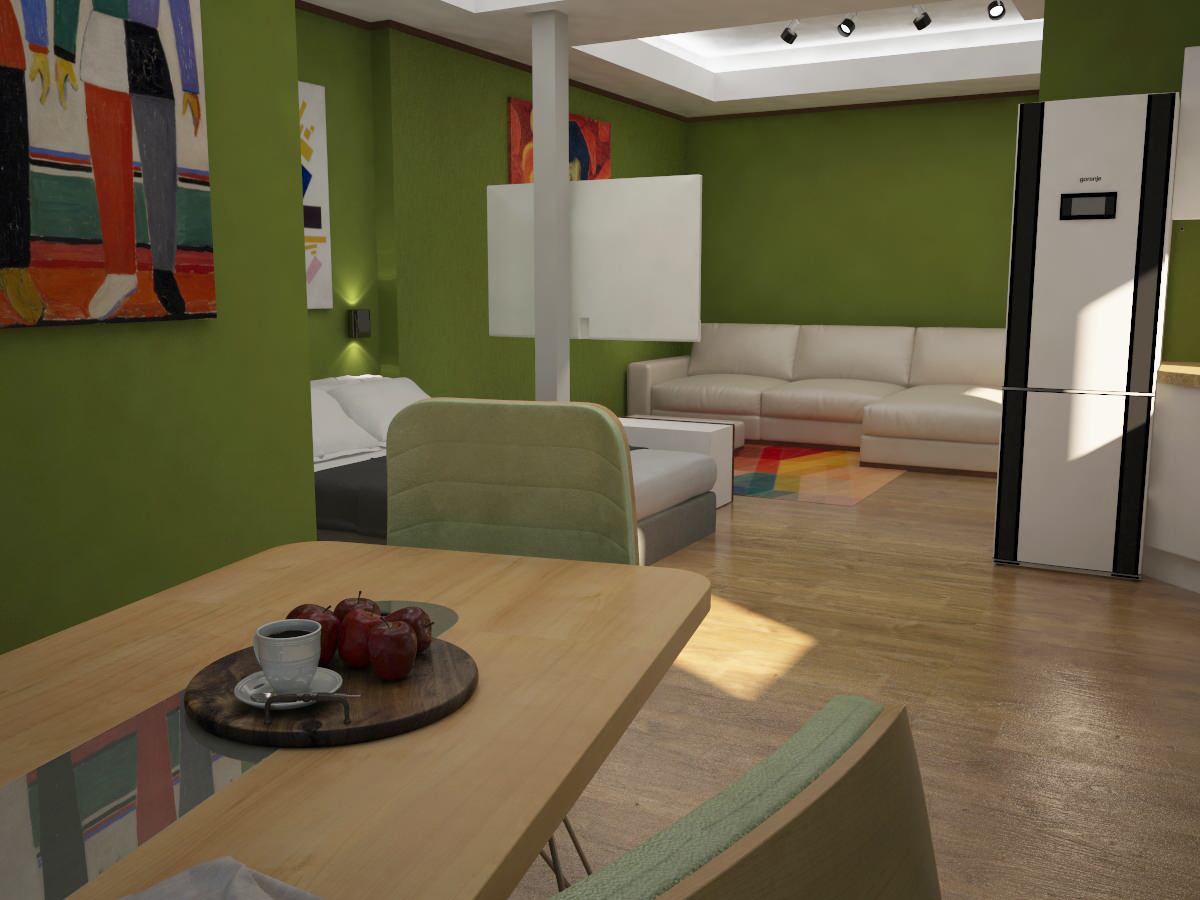 Малевич в интерьере жилой квартирі