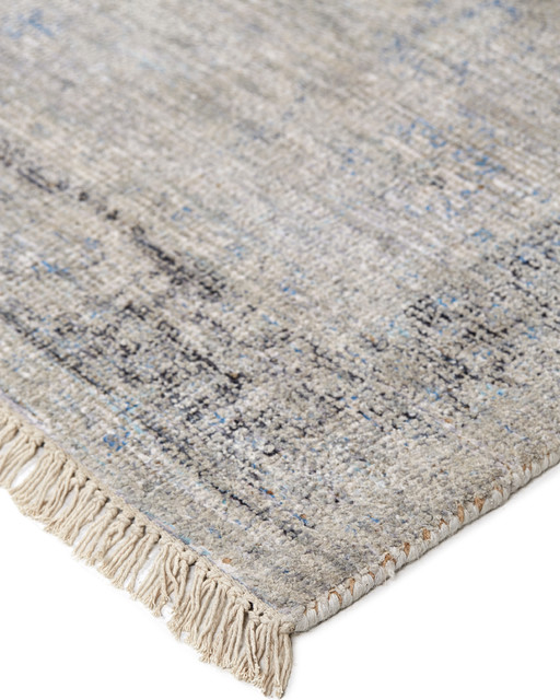 Weave & Wander Ramey Slate 3'6" x 5'6" Rug Contemporary Area Rugs