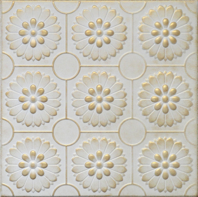 19 6 X19 6 Styrofoam Glue Up Ceiling Tiles R36 White Satin Washed