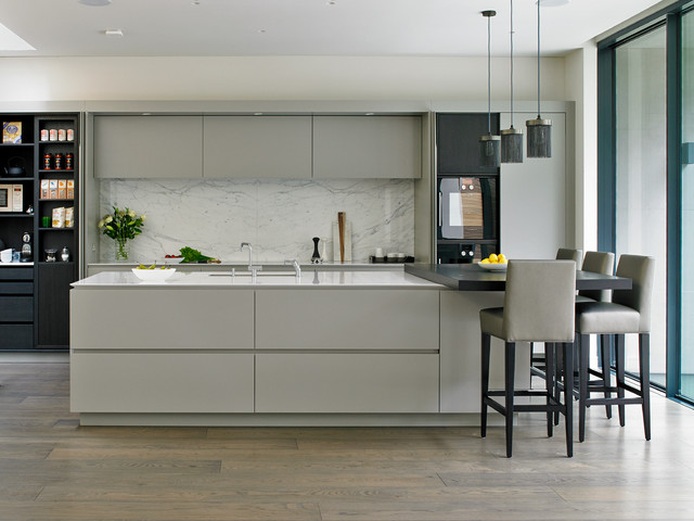 Wandsworth contemporary bespoke grey kitchen contemporary-kitchen