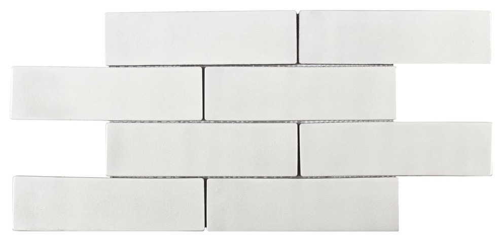 MTO0244 Modern Subway Luxury Crackle White Glazed Ceramic Mosaic Tile