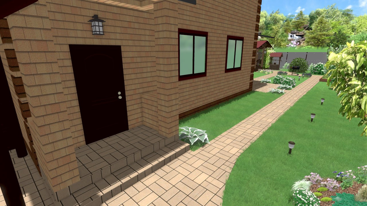 3D ландшафтный проект 1500 руб./сотка + все планы и чертежи