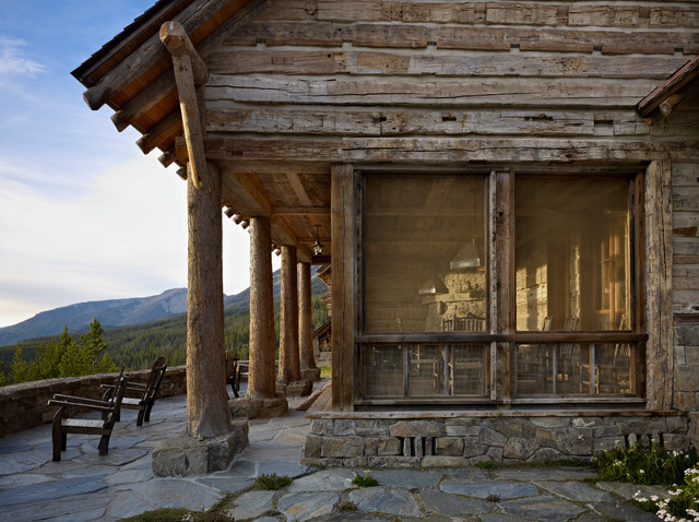 Moonlight Basin Ranch traditional-patio