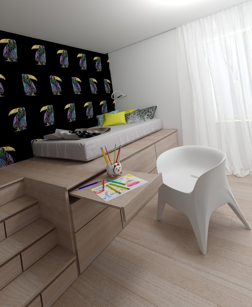 детские обои по рисунку тукана