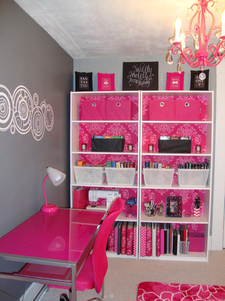 Geek Chic Office A Study In Pink Eclectic Kids Other