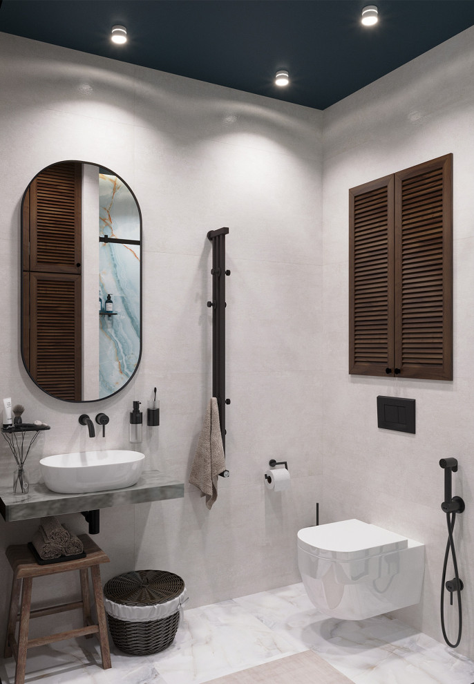 Гостевой санузел в 3-к. квартире ЖК "HeadLiner"