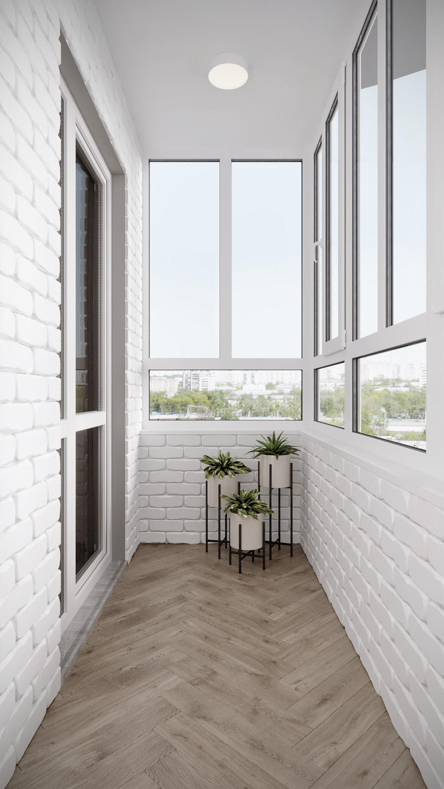 3к студия монохромный интерьер в стиле Современной классики