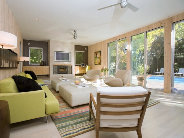House in Fire Island Pines modern-wohnbereich