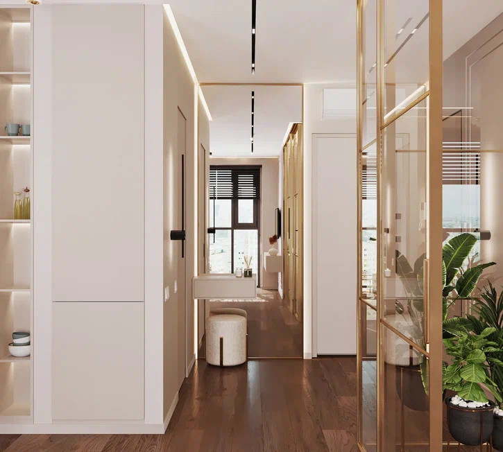 Ремонт квартиры в стиле неоклассика для молодой девушки