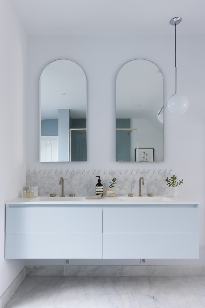 Hatching Green Contemporary Bathroom London by West One