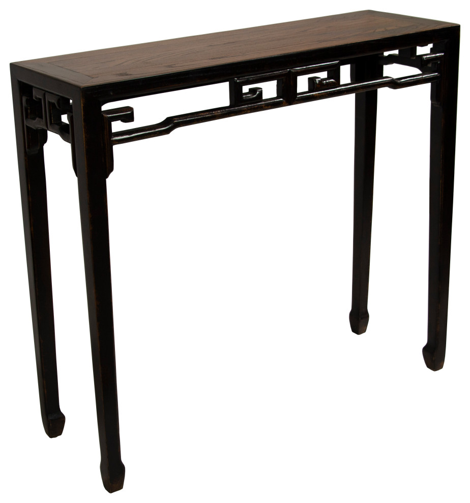 Small Ningbo Traditional Wooden Console Table Asian Console Tables