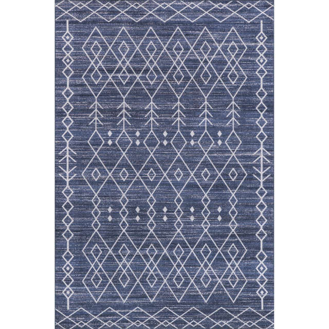 nuLOOM Lanell Bohemian Machine Washable Indoor/Outdoor Area Rug, 8'x10' Scandinavian Outdoor