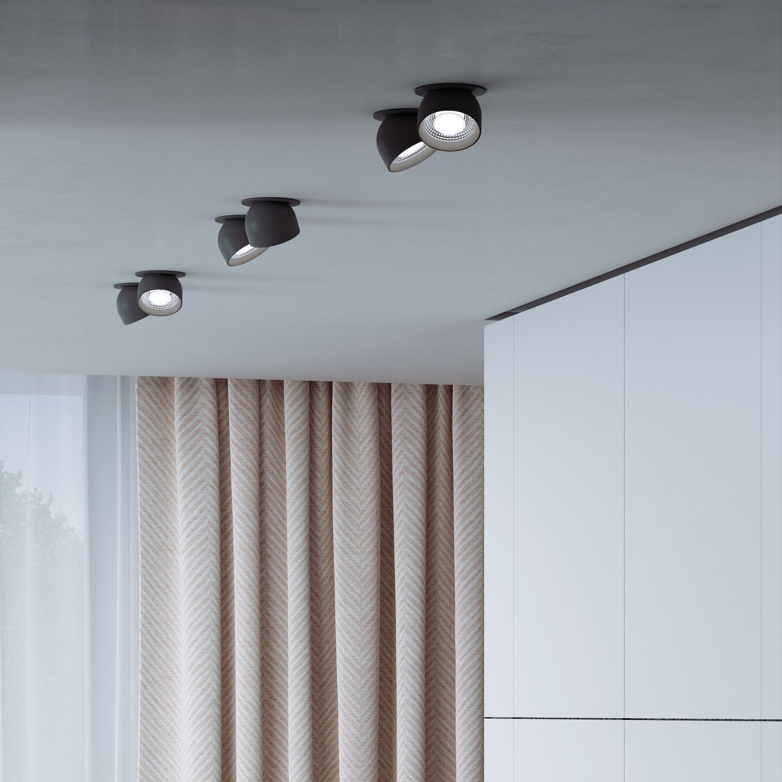 Светильник встраиваемый светодиодный Uno 8W 4000K графит