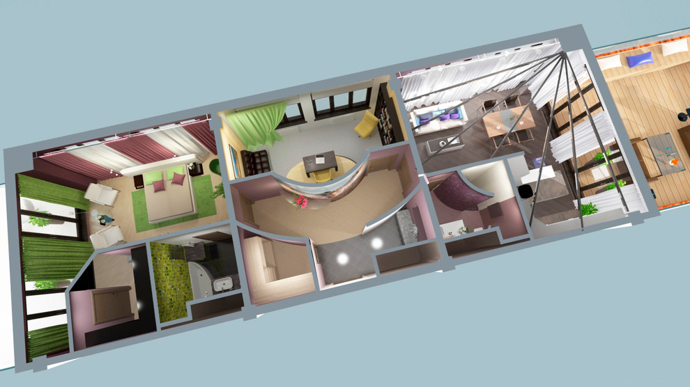 Проект квартиры в центре Москвы "Сказочный лес"