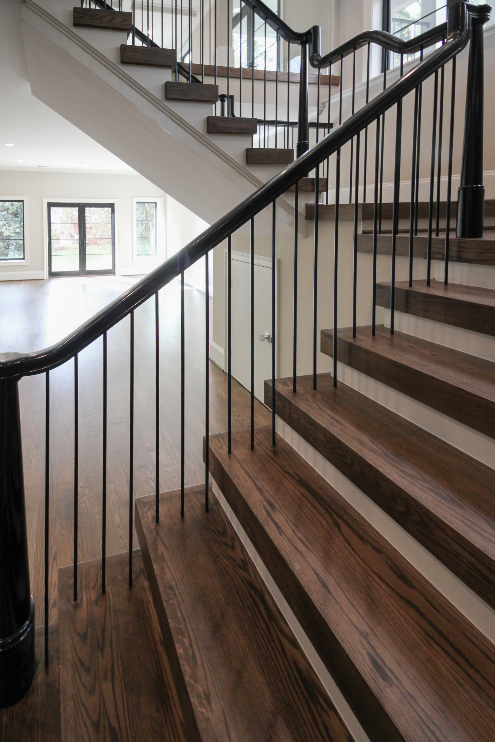 89_Eclectic and Edgy Staircase in French Contemporary Residence, McLean VA 2210