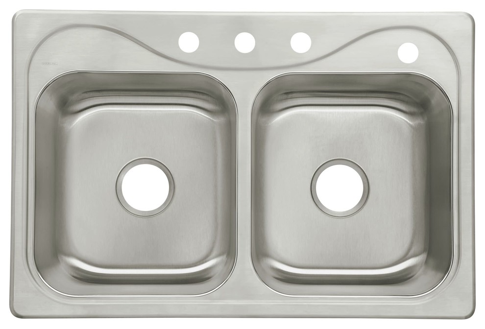Sterling 11850-4 Southhaven 33" Double Basin Drop In Stainless - Stainless