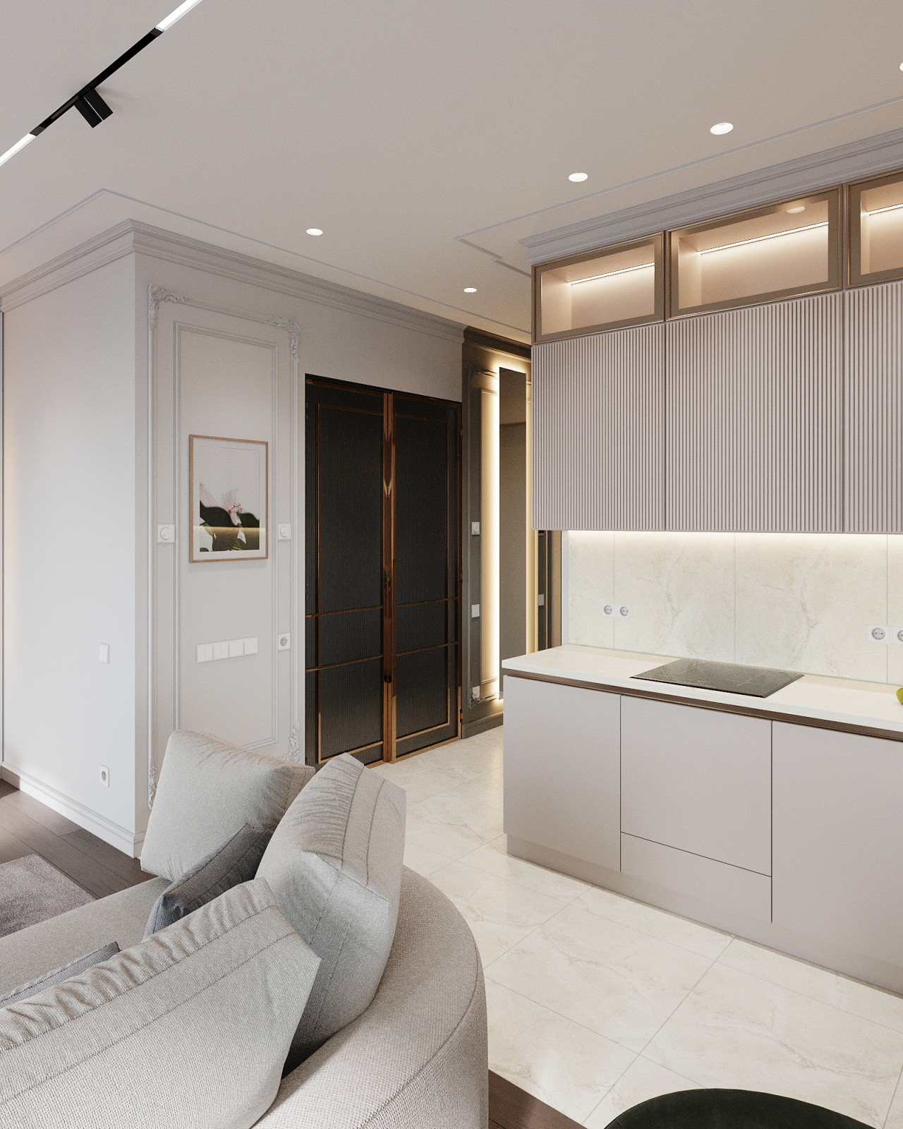 Дизайн проект в ЖК Павелецкая Сити 3 комнаты