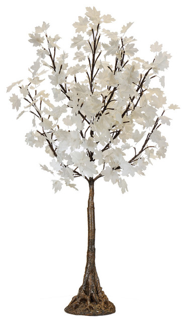 Led White Maple Tree Contemporary Artificial Plants And Trees By Illuminated Decor
