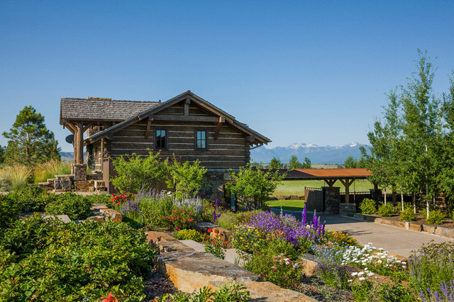 Timber Frames rustico-jardin