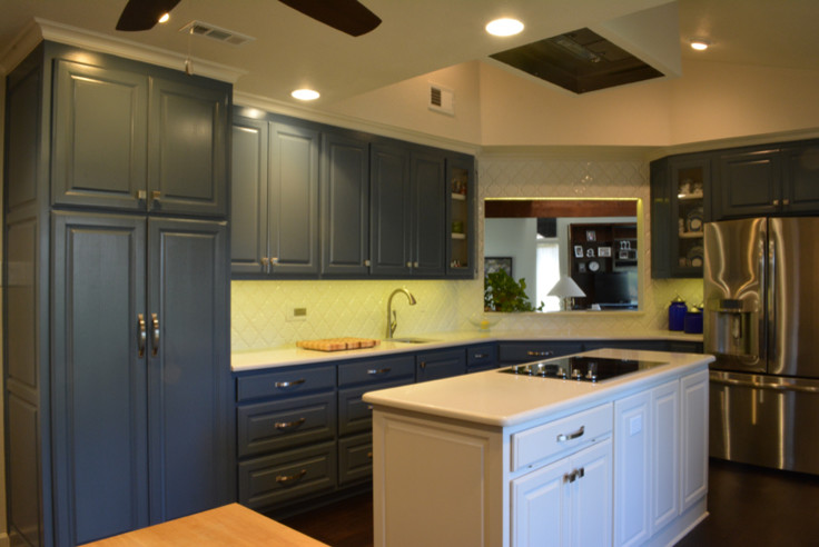 Kitchen - contemporary kitchen idea in Dallas