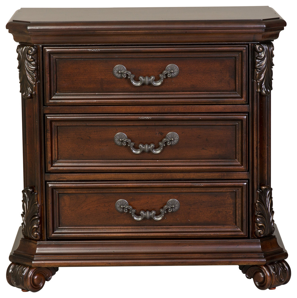 3 Drawer Night Stand Victorian Nightstands And Bedside Tables by