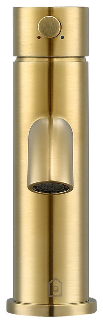 Valencia Single Handle 1-Hole Bathroom Faucet in Brushed Champagne Gold ...