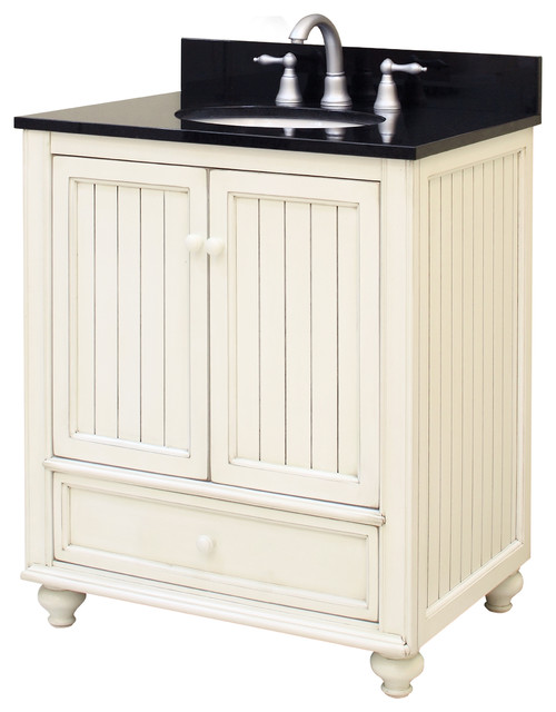 Bristol Beach Embled Vanity 2 Doors With 1 Bottom Drawer Vanity 2 Doors With 1 Bottom Drawer