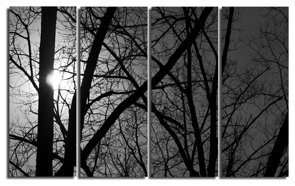 Ready2HangArt Indoor/Outdoor 4 Piece Wall Art Set 'Day & Night' in Art, 32"x48", 32" Hx48" W