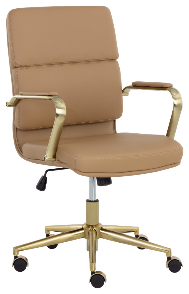 Kleo Office Chair Tan Contemporary Office Chairs by Sunpan Modern