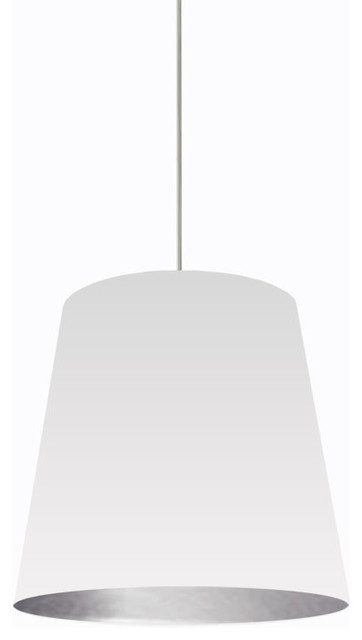 Dainolite 1 Light Oversized Drum Pendant Medium Contemporary Rochelle Oversized Drum Pendant Light White And Silver