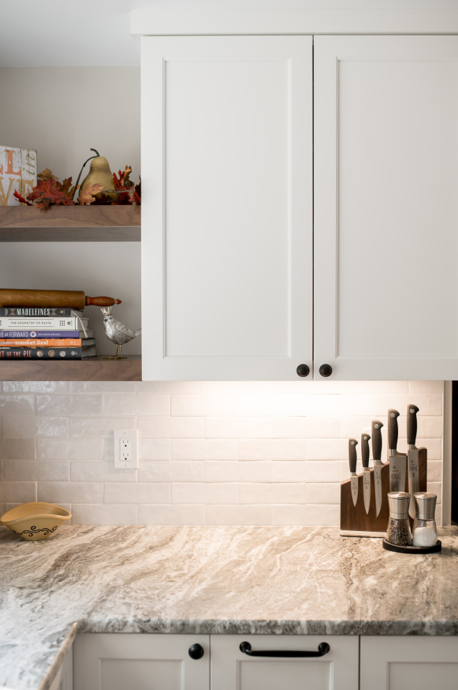 Inspiration for a transitional kitchen remodel in Boston