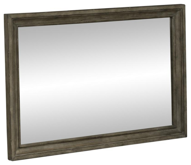 Landscape Mirror Traditional, Brown French Country Wall Mirrors by Homesquare Houzz