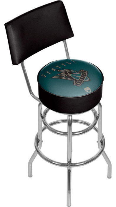 VAF Seattle Bombers Padded Swivel Bar Stool with Back