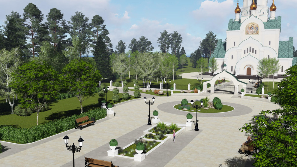 Проект городского сквера в г. Когалым, ХМАО