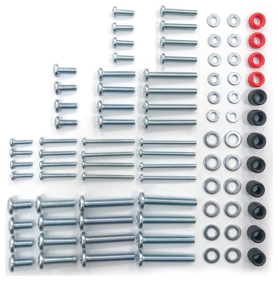 AVF Traditional Steel Universal TV Mounting Hardware Kit in Silver Contemporary