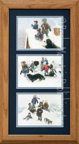 Snowball Fights, Robert Duncan Country Wall Art Framed Set