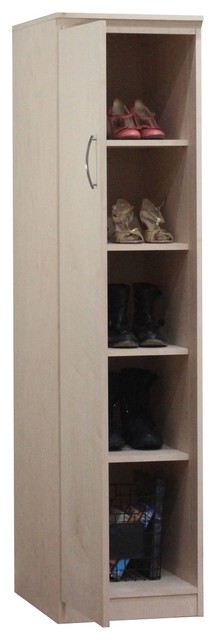 Flat Iron Slim Linen Closet Left 24x18x72 Modern Armoires