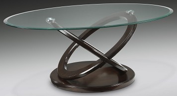 Firth Espresso & Glass Coffee Table