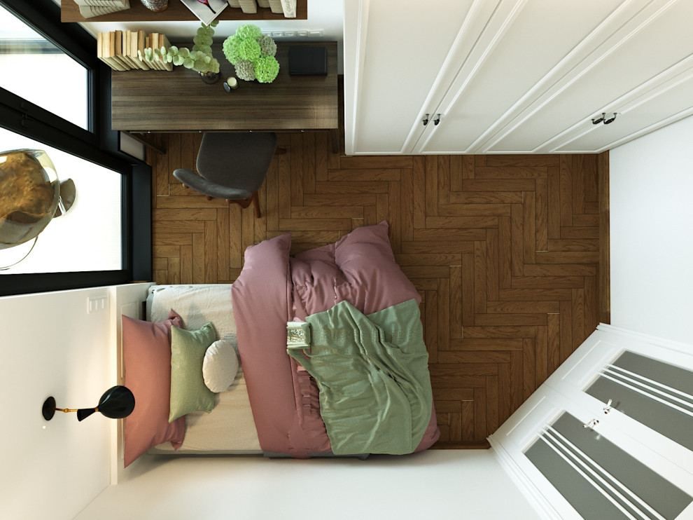 3D Визуализация - спальня сверху