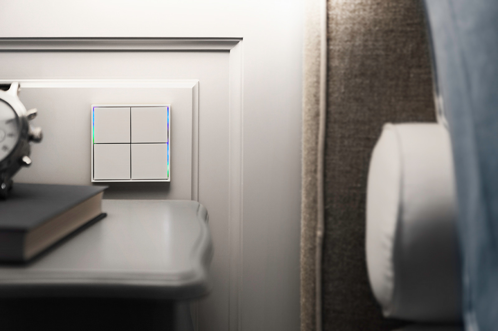 Выключатель ekinex FF/Form, белый пластик