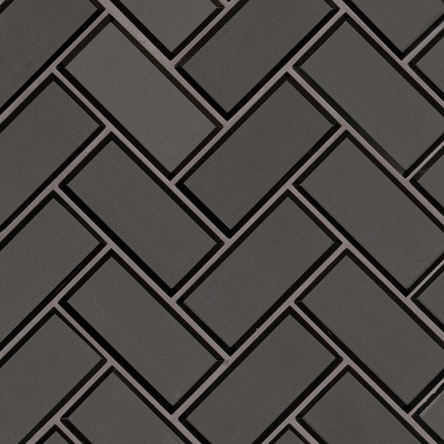 Metallic Gray Herringbone Mosaic Tile Sampel Contemporary Wall Metallic Gray Herringbone Mosaic Tile Sampel Contemporary Wall And Floor By Tiay