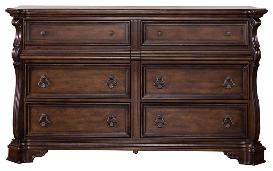 8 Drawer Double Dresser Contemporary Dressers by BisonOffice Houzz