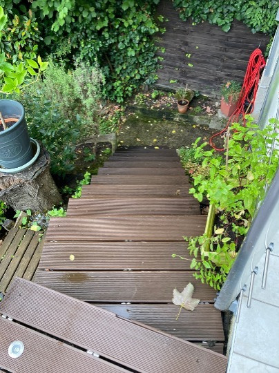 TERRASSE escalier avant travaux