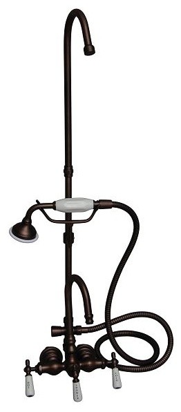 Barclay Tub Filler Gooseneck Spout Riser Handshower Hose Barclay Tub Filler Gooseneck Spout Riser Handshower Hose Contemporary Bath Taps By Er Faucets