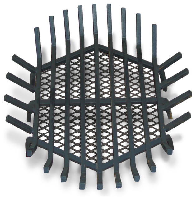 Round Fire Pit Grate, Welded StainleStaineless Steel Contemporary