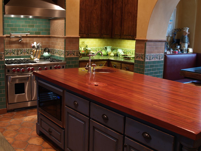 Devos Woodworking Brazilian Cherry Jatoba Island Top Eclectic