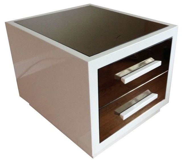 Mitchell Gold Bob Williams Mirrored Side Table Contemporary Mitchell Gold Bob Williams Mirrored Side Table